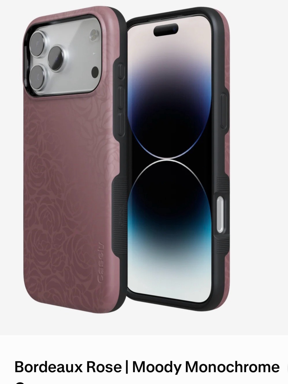 Bordeaux Rose Bold  iPhone 17 Pro Max Case - Picture 6 of 14